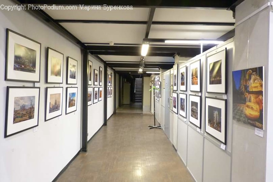 Corridor, Art, Art Gallery, Indoors, Interior Design