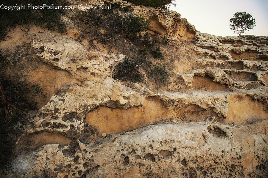 Nature, Outdoors, Soil, Cliff, Mesa