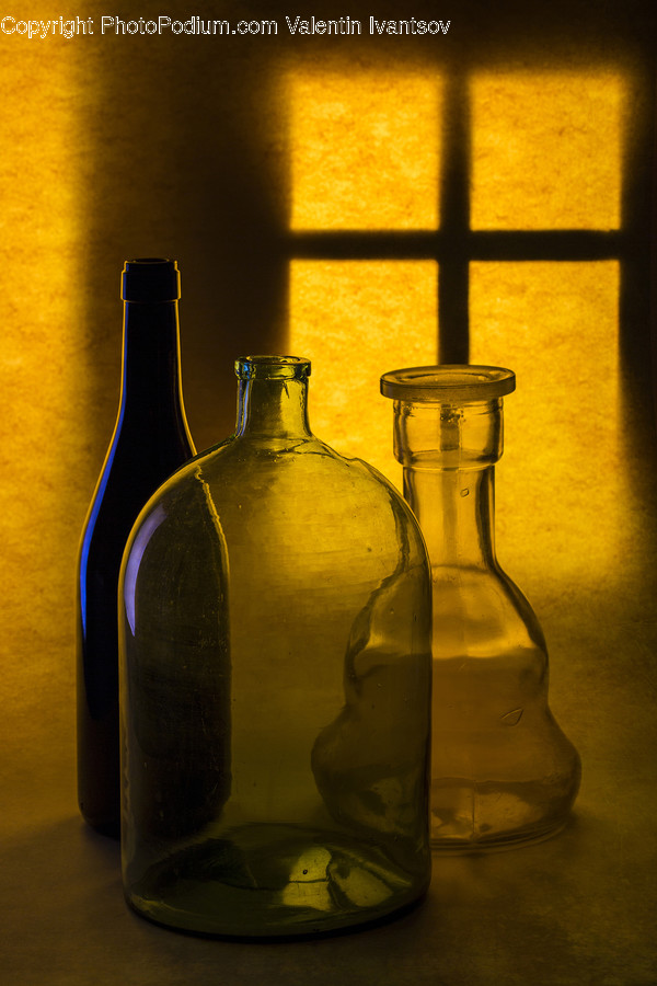 Bottle, Glass, Beverage, Alcohol, Drink