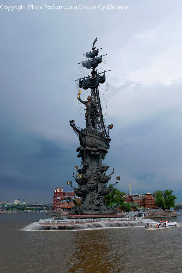 Boat, Vehicle, Transportation, Monument, Metropolis