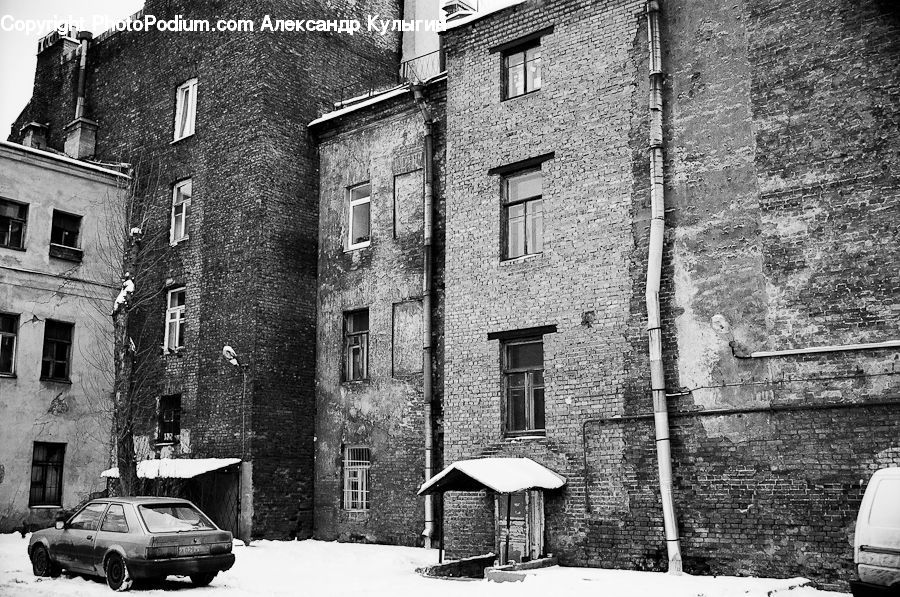 Automobile, Car, Sedan, Vehicle, Brick, Alley, Alleyway