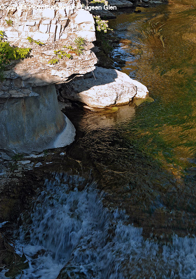 Creek, Outdoors, River, Water, Land, Marsh, Pond