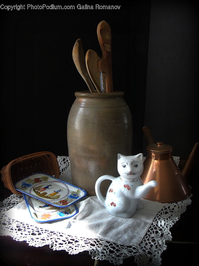 Coffee Cup, Cup, Pottery, Jug, Saucer