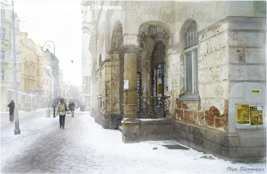 Blizzard, Outdoors, Snow, Weather, Winter, Ancient Egypt, Ruins