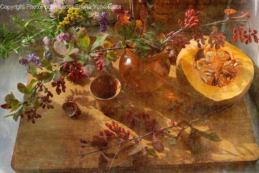 Plant, Painting, Art, Food, Fruit