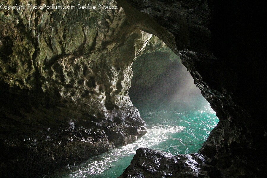 Cave, Nature, Sea, Ocean, Water