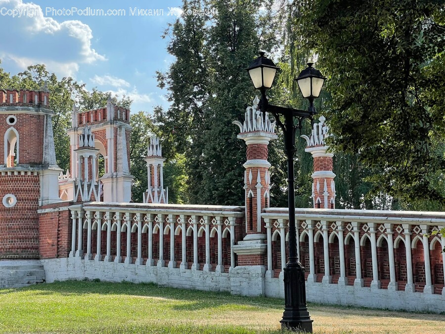 Railing, Building, Outdoors, Lamp Post, Villa