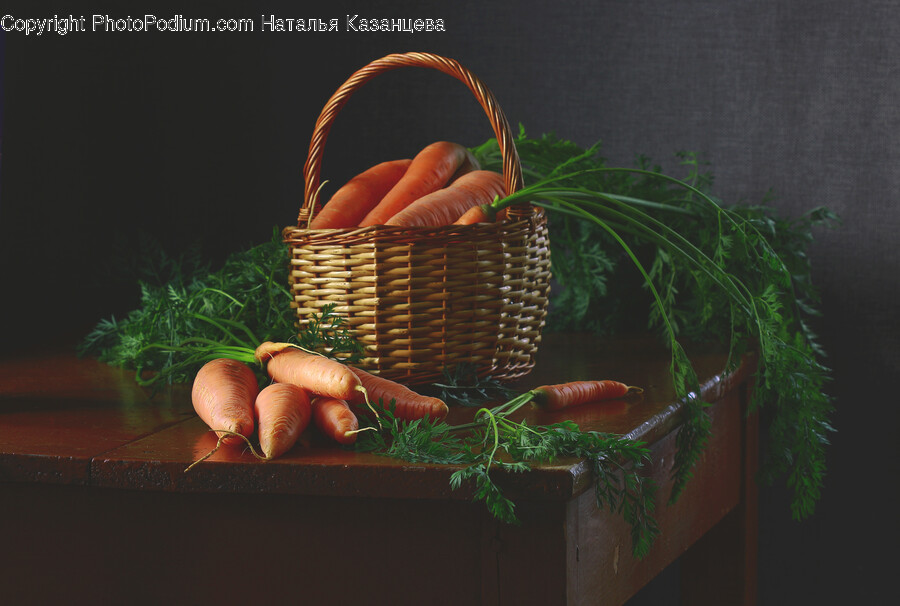 Plant, Food, Vegetable, Carrot, Basket