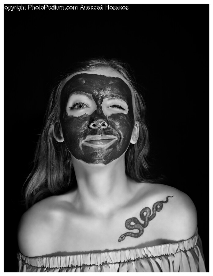 Skin, Person, Human, Face, Tattoo