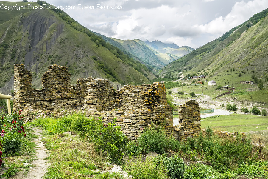 Outdoors, Nature, Ruins, Mountain, Countryside
