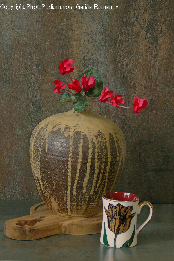 Coffee Cup, Cup, Pottery, Painting, Art