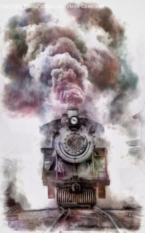 Locomotive, Train, Vehicle, Transportation, Steam Engine