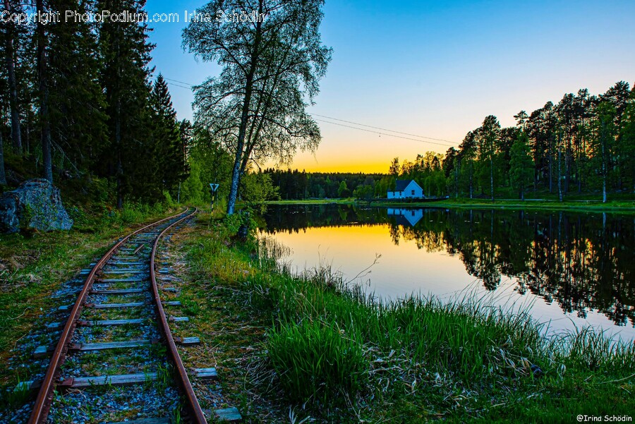 Nature, Outdoors, Water, Railway, Rail