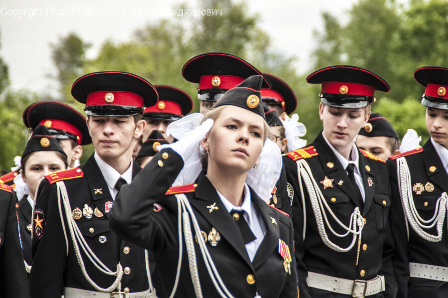 Person, Human, Military Uniform, Military, Hat