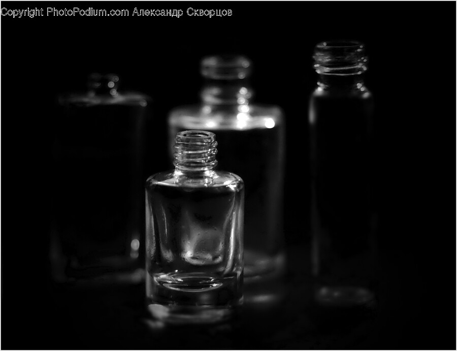 Bottle, Perfume, Cosmetics, Glass, Cylinder