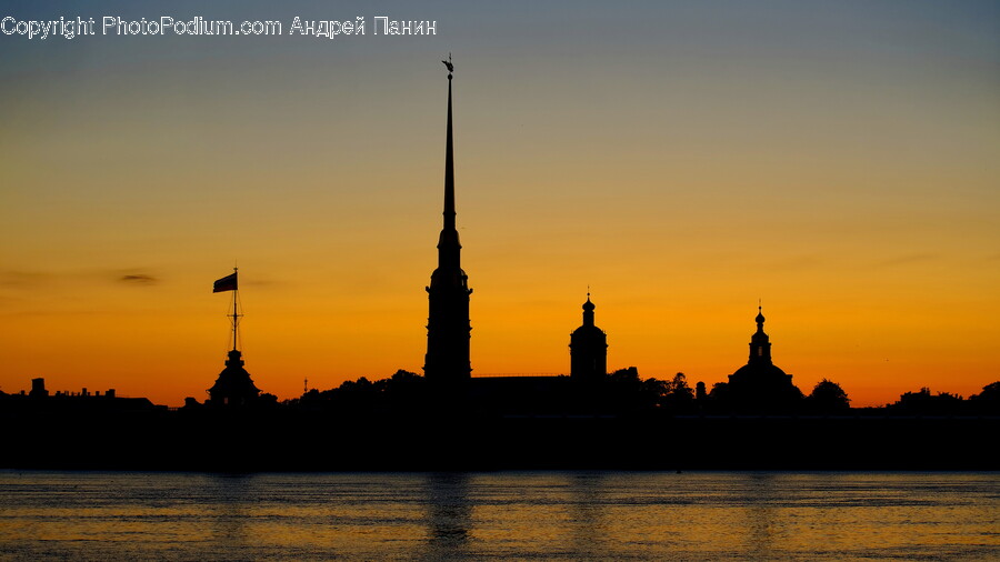 Architecture, Building, Spire, Tower, Silhouette