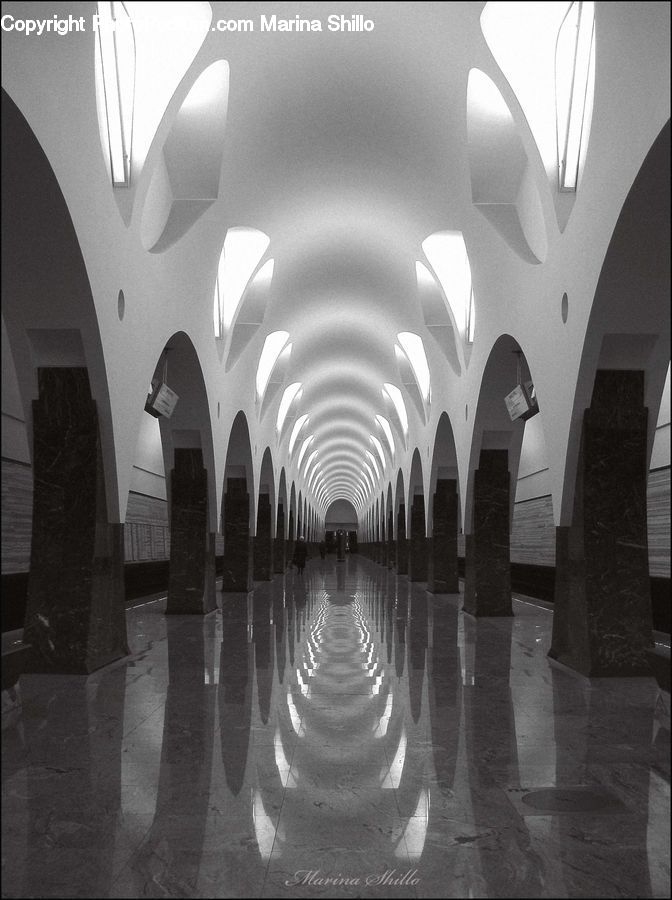 Arch, Crypt, Lighting, Architecture, City, Downtown, Subway