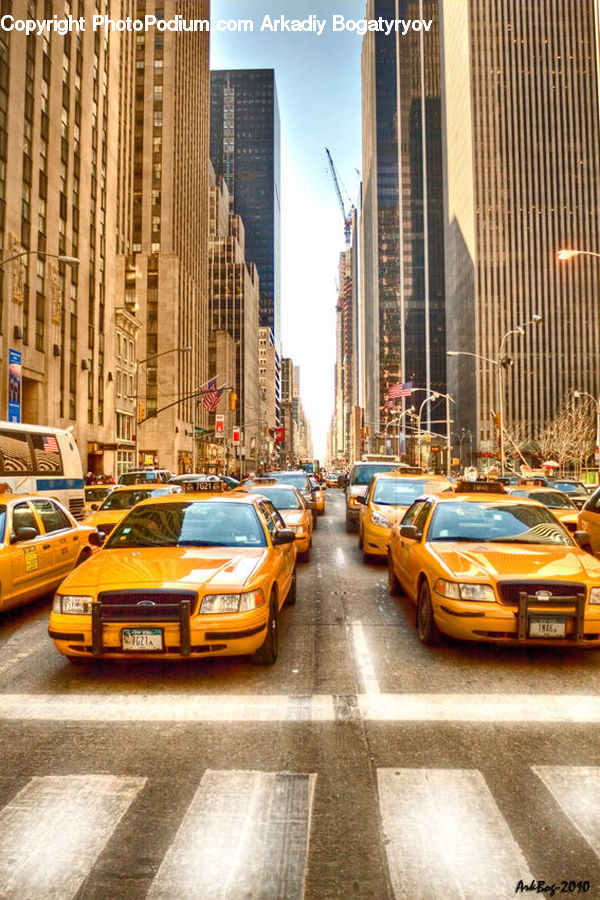 Cab, Car, Taxi, Vehicle, Automobile, Sedan, City