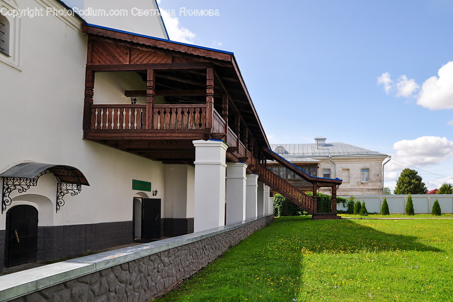 Handrail, Grass, Plant, Architecture, Building