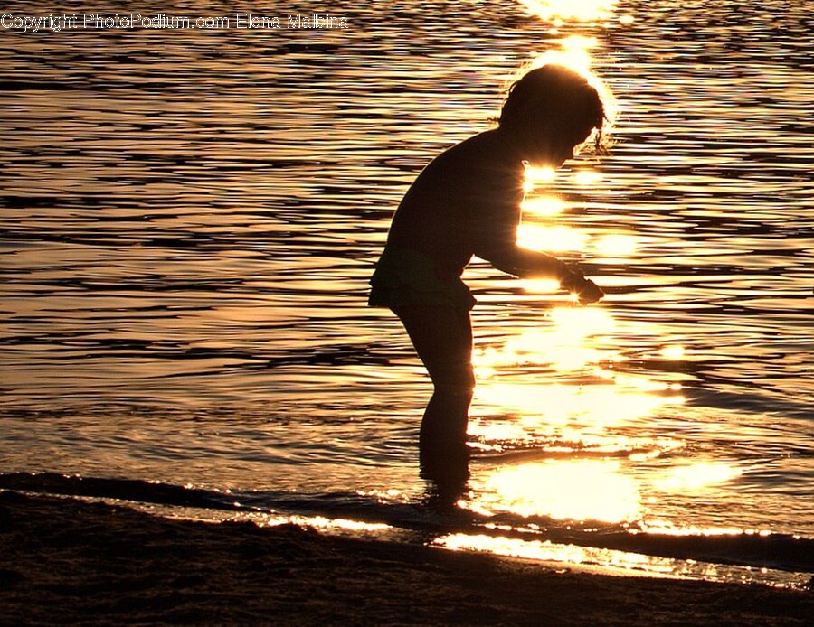 Silhouette, Beach, Coast, Nature, Outdoors