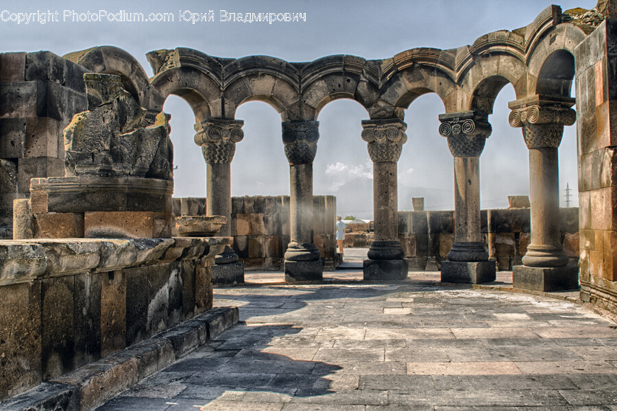 Flagstone, Path, Walkway, Arch, Architecture