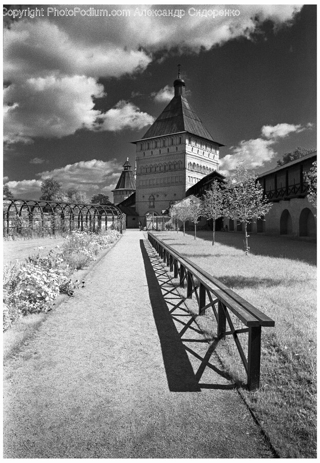 Architecture, Building, Spire, Tower, Handrail