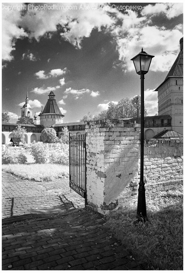 Path, Gate, Architecture, Building, Spire