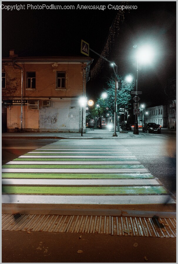 Road, Tarmac, Zebra Crossing, Architecture, Building