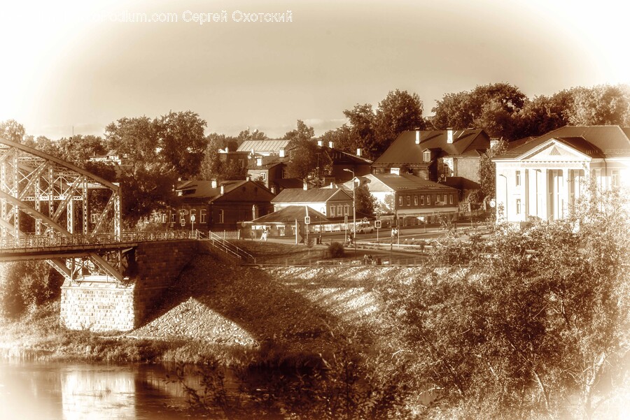 Neighborhood, Canal, Outdoors, Water, Architecture