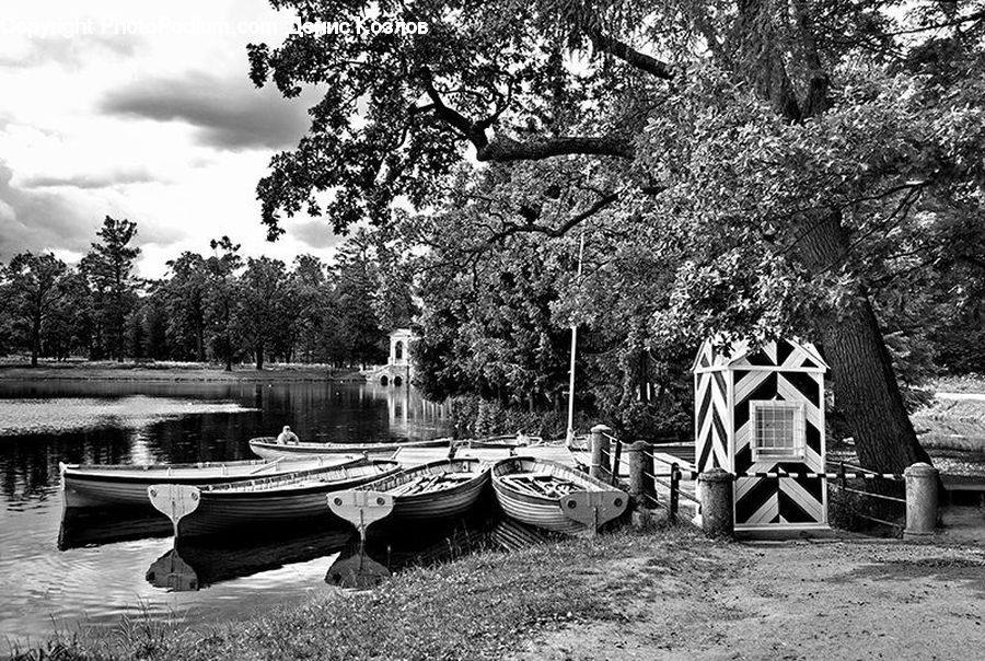 Boat, Watercraft, Rowboat, Vessel, Bench, Park, Dinghy