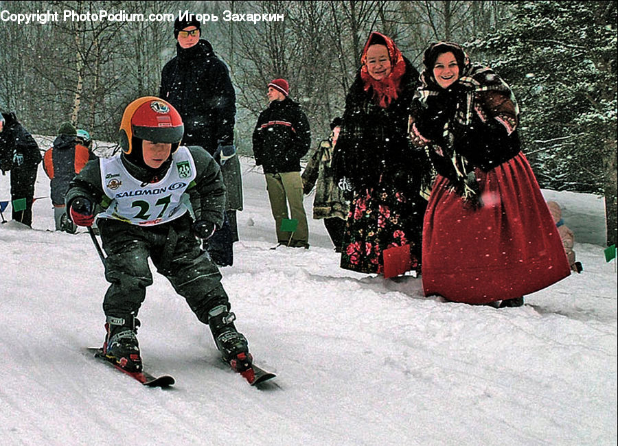 People, Person, Human, Plant, Potted Plant, Piste, Skiing