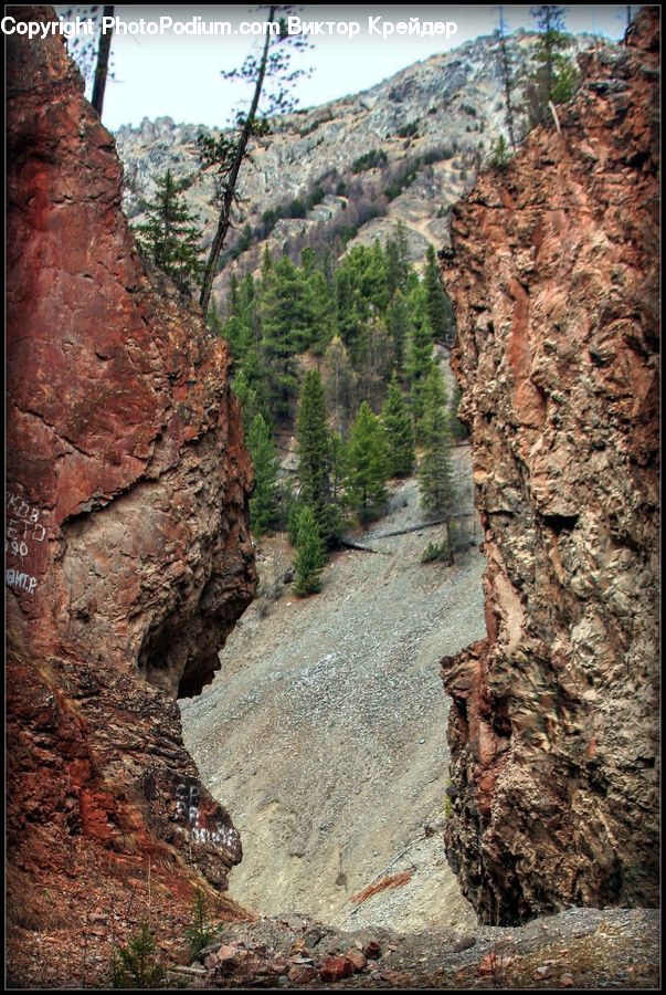 Canyon, Outdoors, Valley, River, Water, Soil, Rock