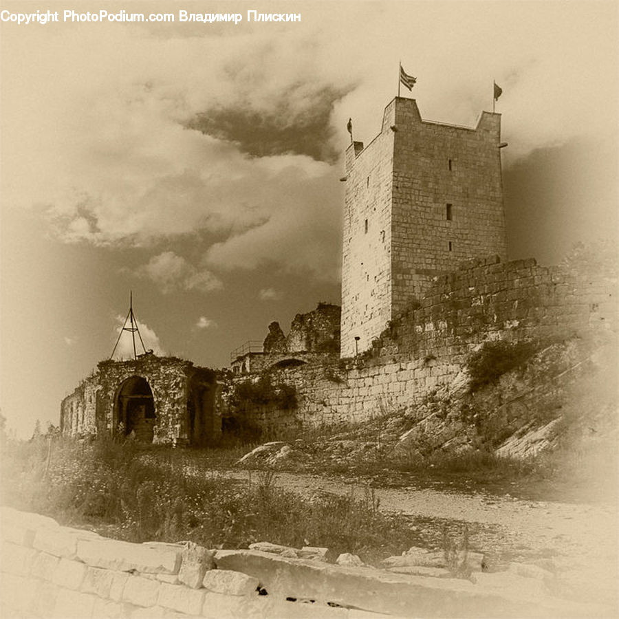 Architecture, Castle, Fort, Building, Hut, Shelter, Cathedral
