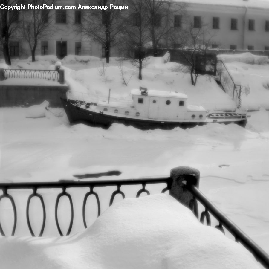 Ice, Outdoors, Snow, Blizzard, Weather, Winter, Dock