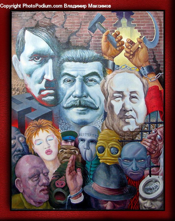 People, Person, Human, Art, Painting, Collage, Poster