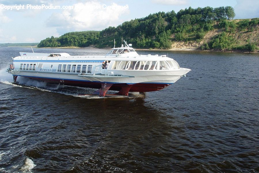Hydrofoil, Boat, Watercraft, Cruise Ship, Ferry, Freighter, Ship