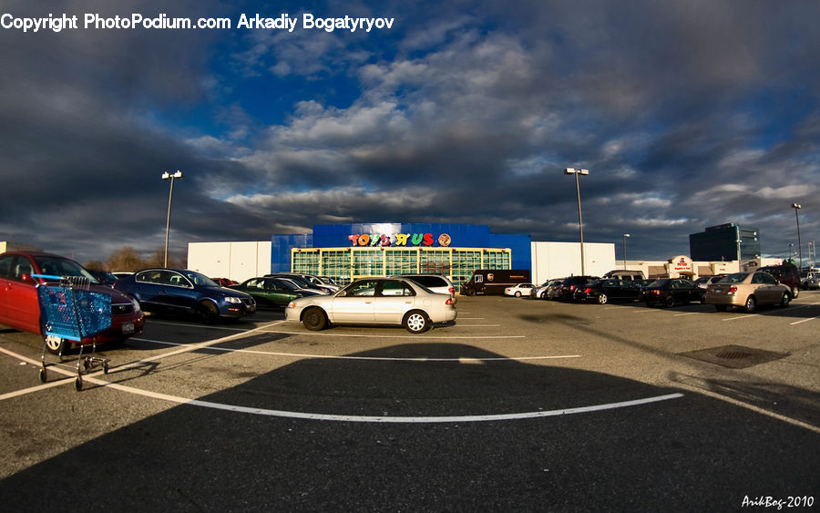 Parking, Parking Lot, Airfield, Airplane, Airport, Building, Housing