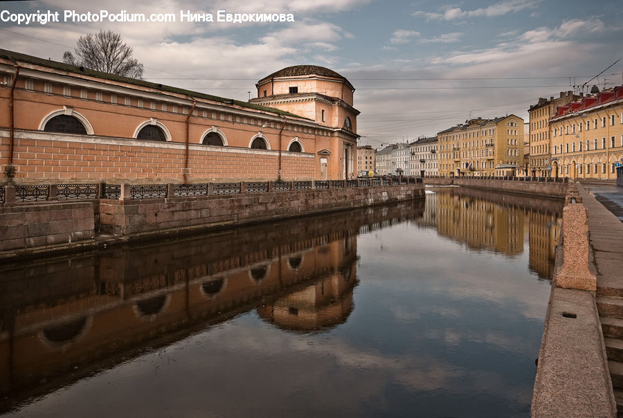 Canal, Outdoors, River, Water, Castle, Ditch, Fort