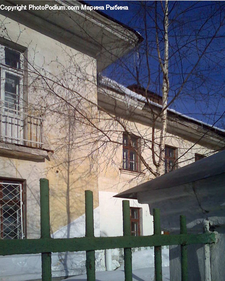 Apartment Building, Building, High Rise, Cross, Balcony, Cottage, Housing