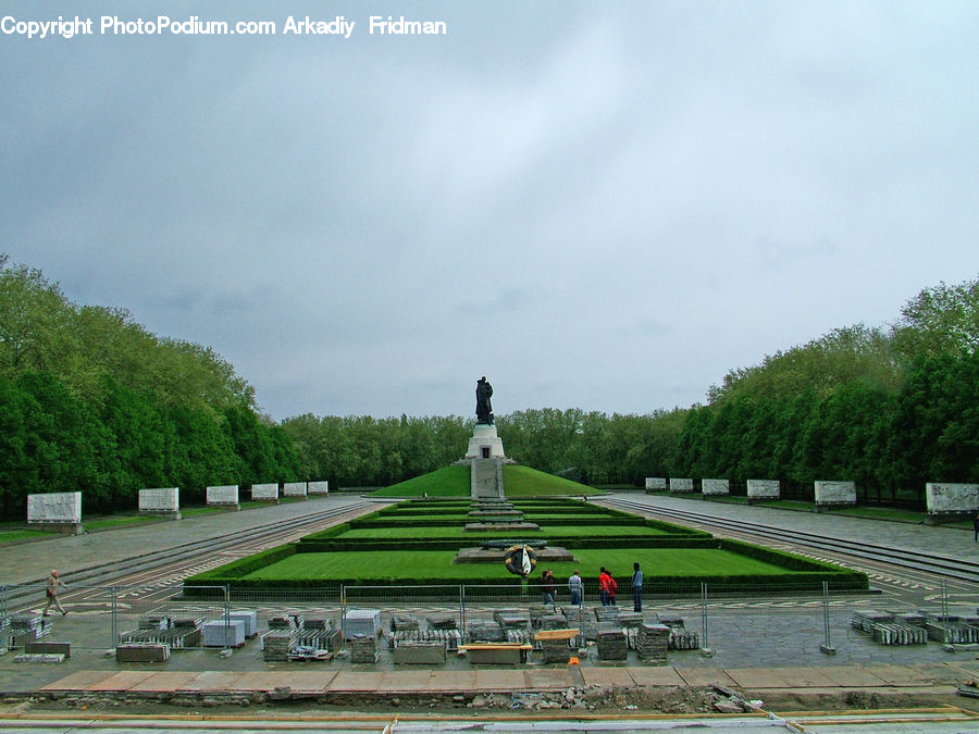 Grassland, Mound, Park, Architecture, Pagoda, Shrine, Temple