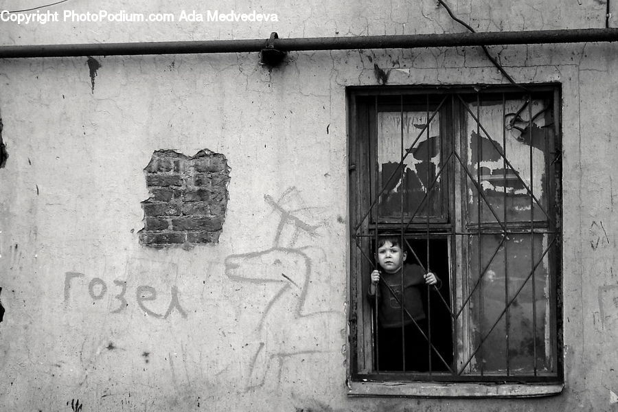 People, Person, Human, Prison, Fence, Wall, Brick