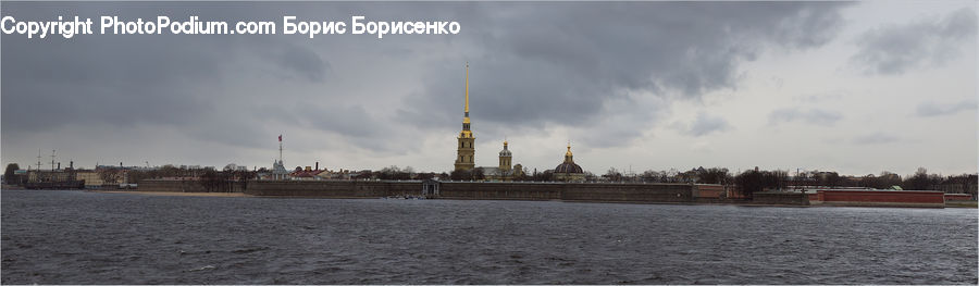 Factory, Refinery, Coast, Outdoors, Sea, Water, City