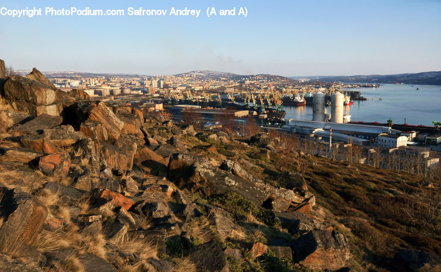 Train, Vehicle, Aerial View, Dock, Landing, Pier, Coast