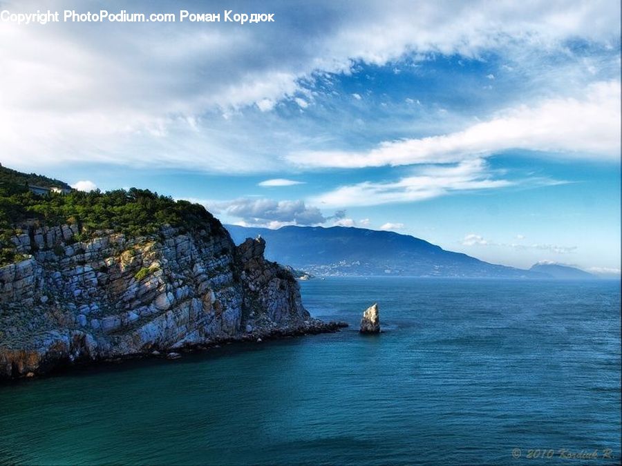 Cliff, Outdoors, Coast, Sea, Water, Promontory, Land