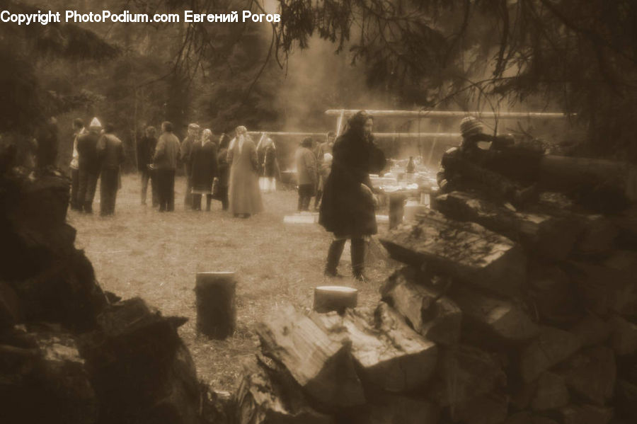 Bonfire, Campfire, Camping, Fire, Flame, People, Person