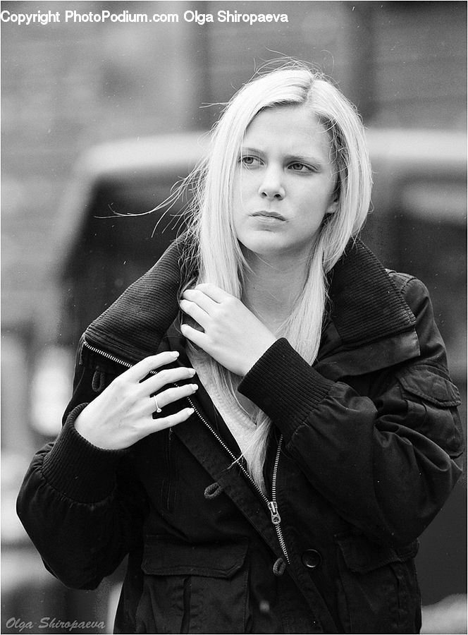 Human, People, Person, Blonde, Female, Woman, Coat