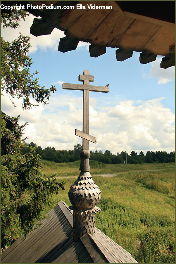 Cross, Patio, Plant, Boardwalk, Deck, Path, Sidewalk