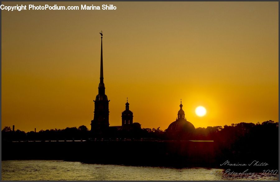 Dusk, Outdoors, Sky, Sunlight, Sunrise, Sunset, Architecture