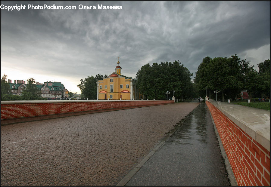 Architecture, Bell Tower, Clock Tower, Tower, Pavement, Road, Building