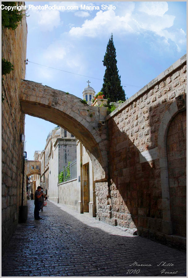 Brick, Arch, Castle, Fort, Ruins, Cobblestone, Pavement